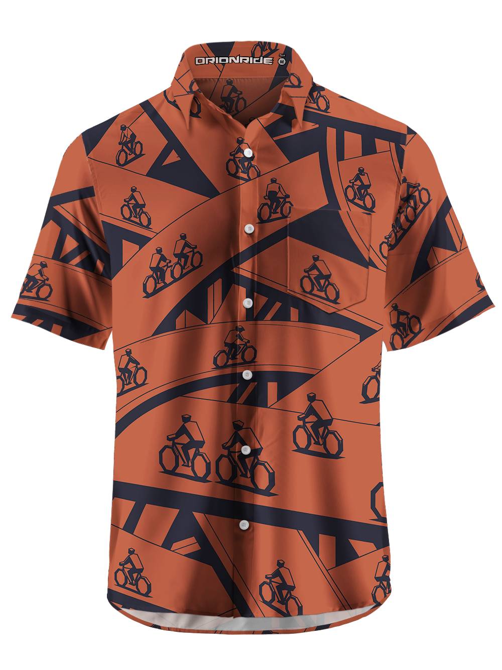 Orionride Navigating The City Zipper Pockets Ultra Lightweight Short Sleeves Gravel Shirt
