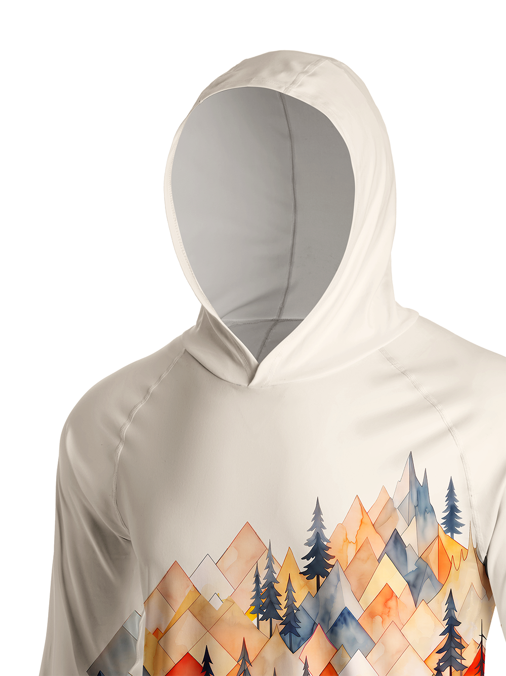 Orionride Diamond Mountain Ride Long Sleeve Cycling Hoodie Shirt