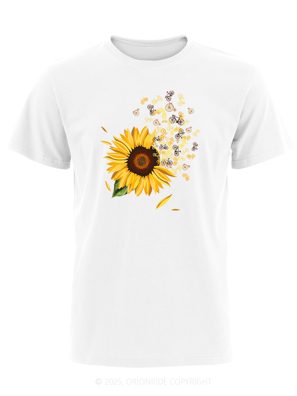 Orionride Blooming Sunflowers Short Sleeves Bike T-Shirt