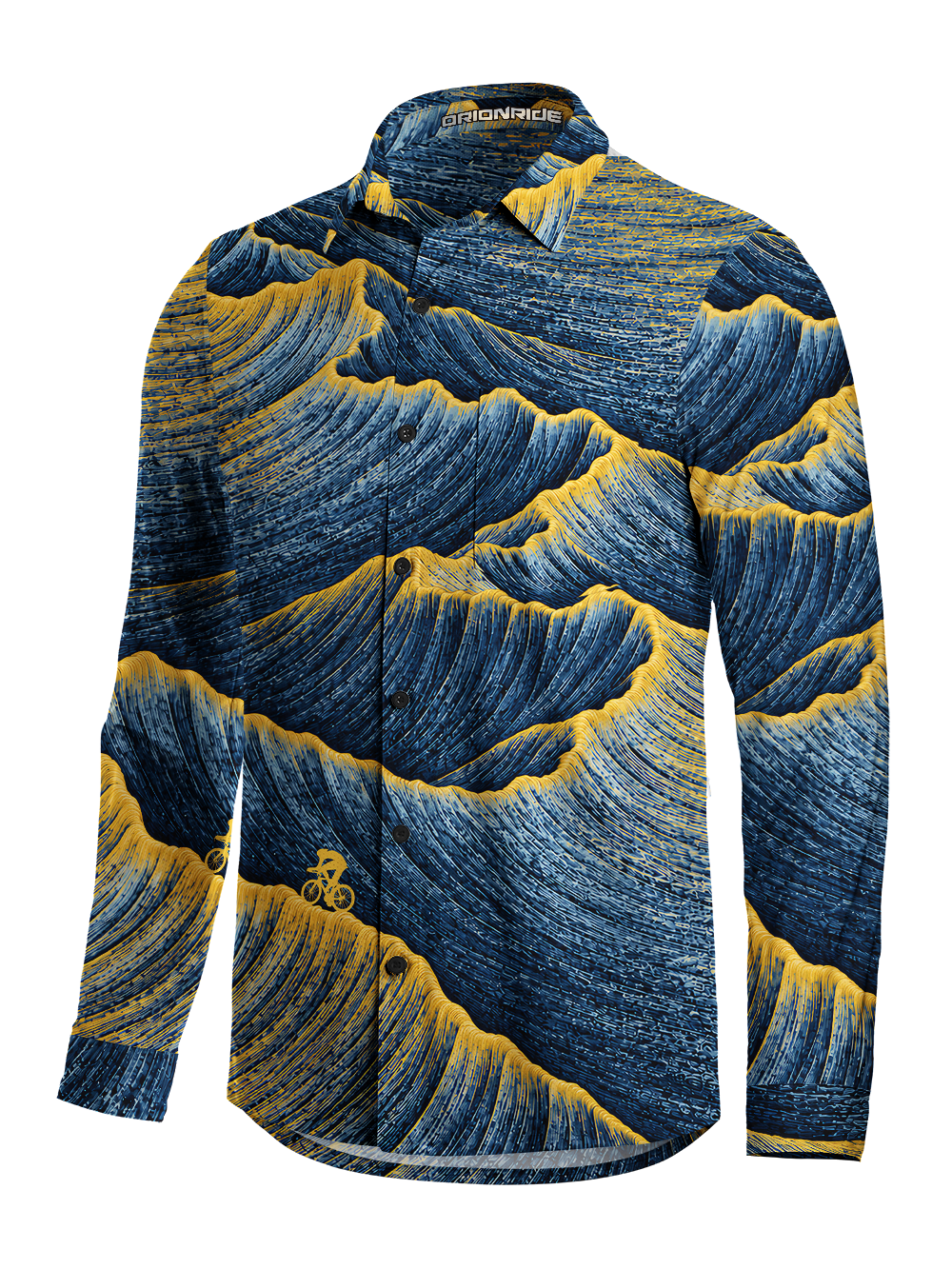 Orionride Tectonic Flow Men's Stretchy Breathable Long Sleeve Gravel Shirt