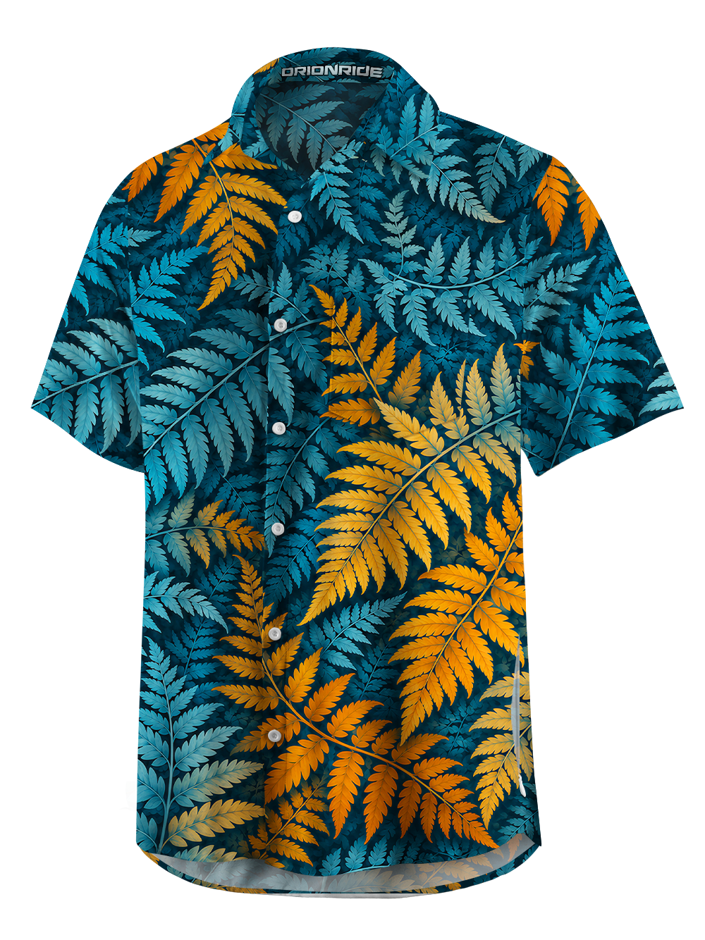 Orionride Botanical Rhythm Zipper Pockets Ultra Lightweight Short Sleeves Gravel Shirt