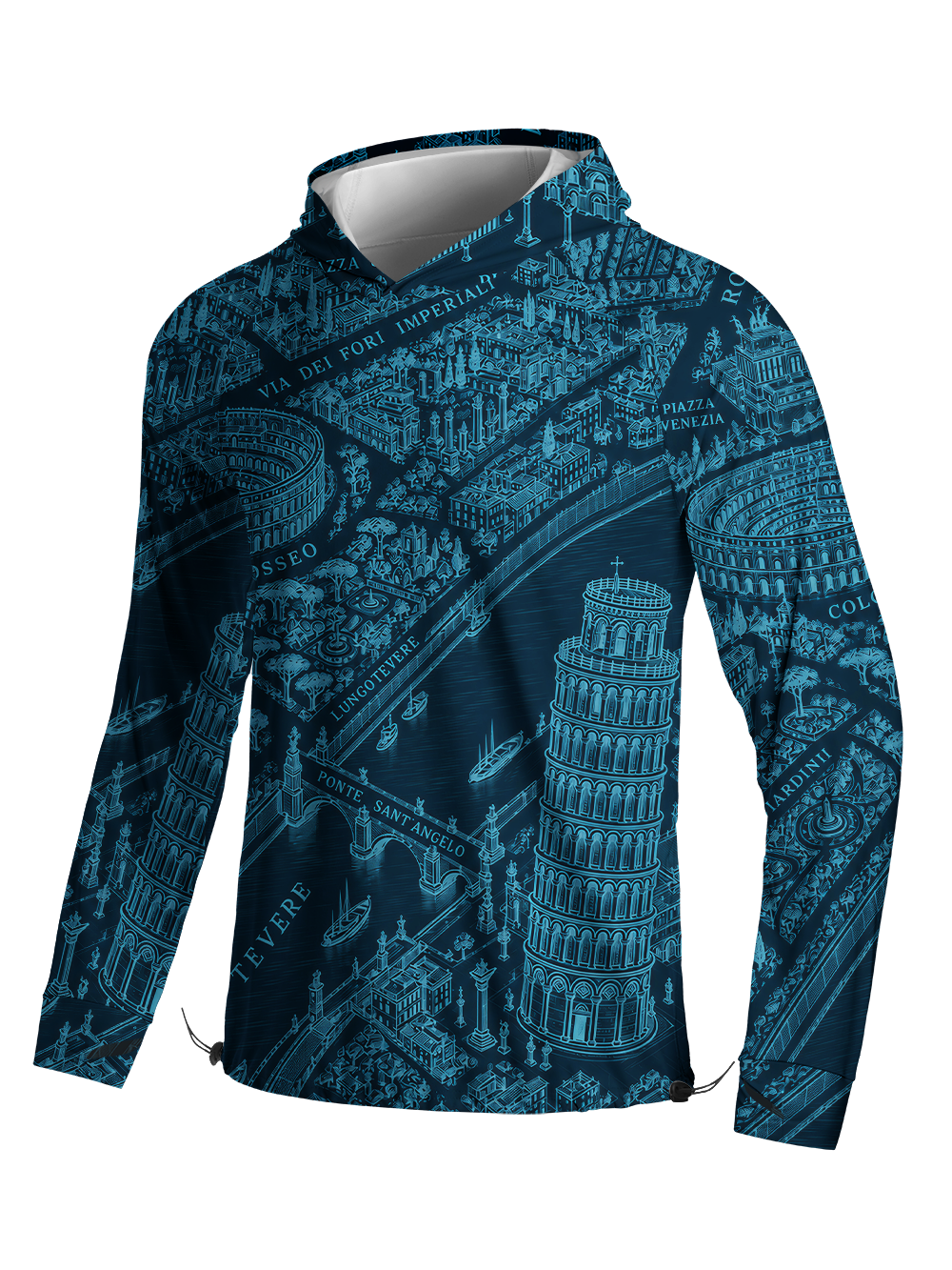 Orionride Grand Tour Long Sleeve Cycling Hoodie Shirt