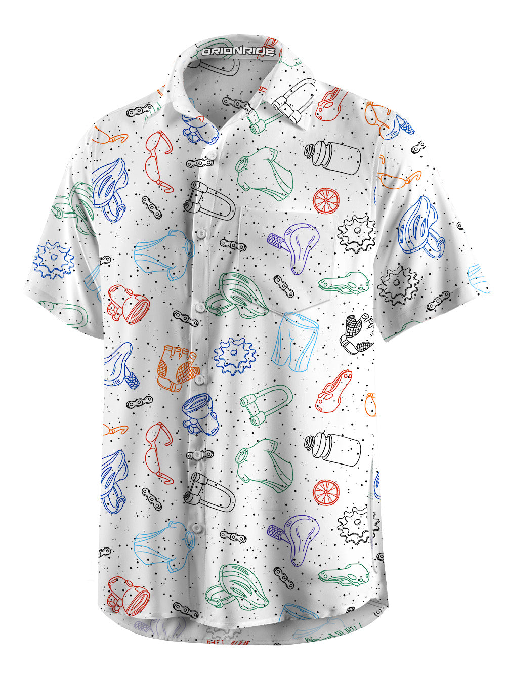 Orionride Exotic Equipment Zipper Pockets Ultra Lightweight Short Sleeves Gravel Shirt