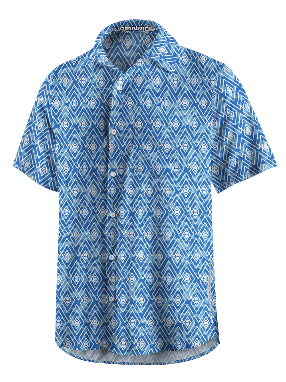 Orionride Diamond Grid Gear Zipper Pockets Ultra Lightweight Short Sleeves Gravel Shirt