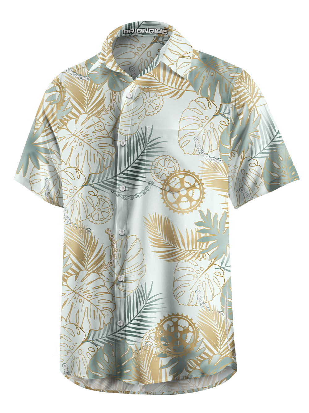 Orionride Monstera Gear Zipper Pockets Ultra Lightweight Short Sleeves Gravel Shirt