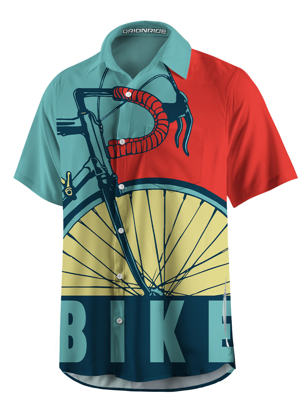 Orionride Retro Handlebars Zipper Pockets Ultra Lightweight Short Sleeves Gravel Shirt