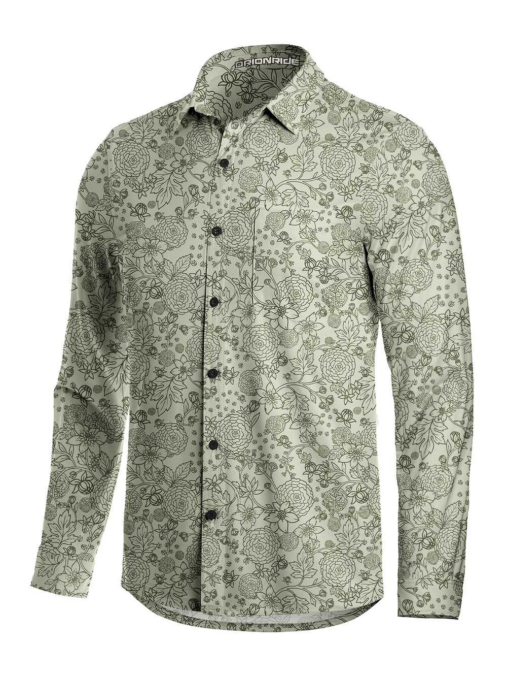 Orionride Flower Balls Formed A Cluster Men's Stretchy Breathable Long Sleeve Gravel Shirt