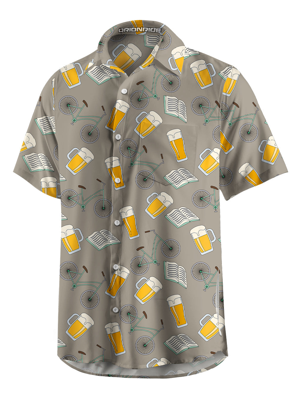 Orionride Ride Day Zipper Pockets Ultra Lightweight Short Sleeves Gravel Shirt