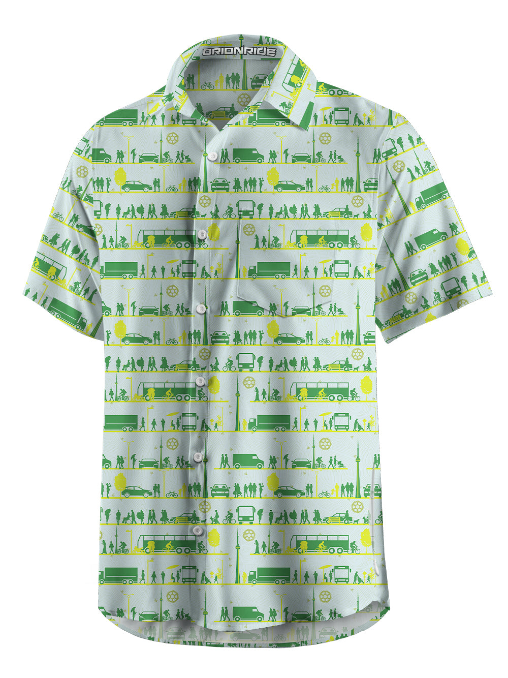 Orionride Stroll Toronto Zipper Pockets Ultra Lightweight Short Sleeves Gravel Shirt