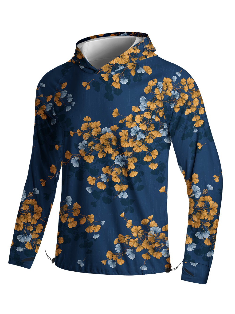 Orionride Ginkgo Rhythm Long Sleeve Cycling Hoodie Shirt