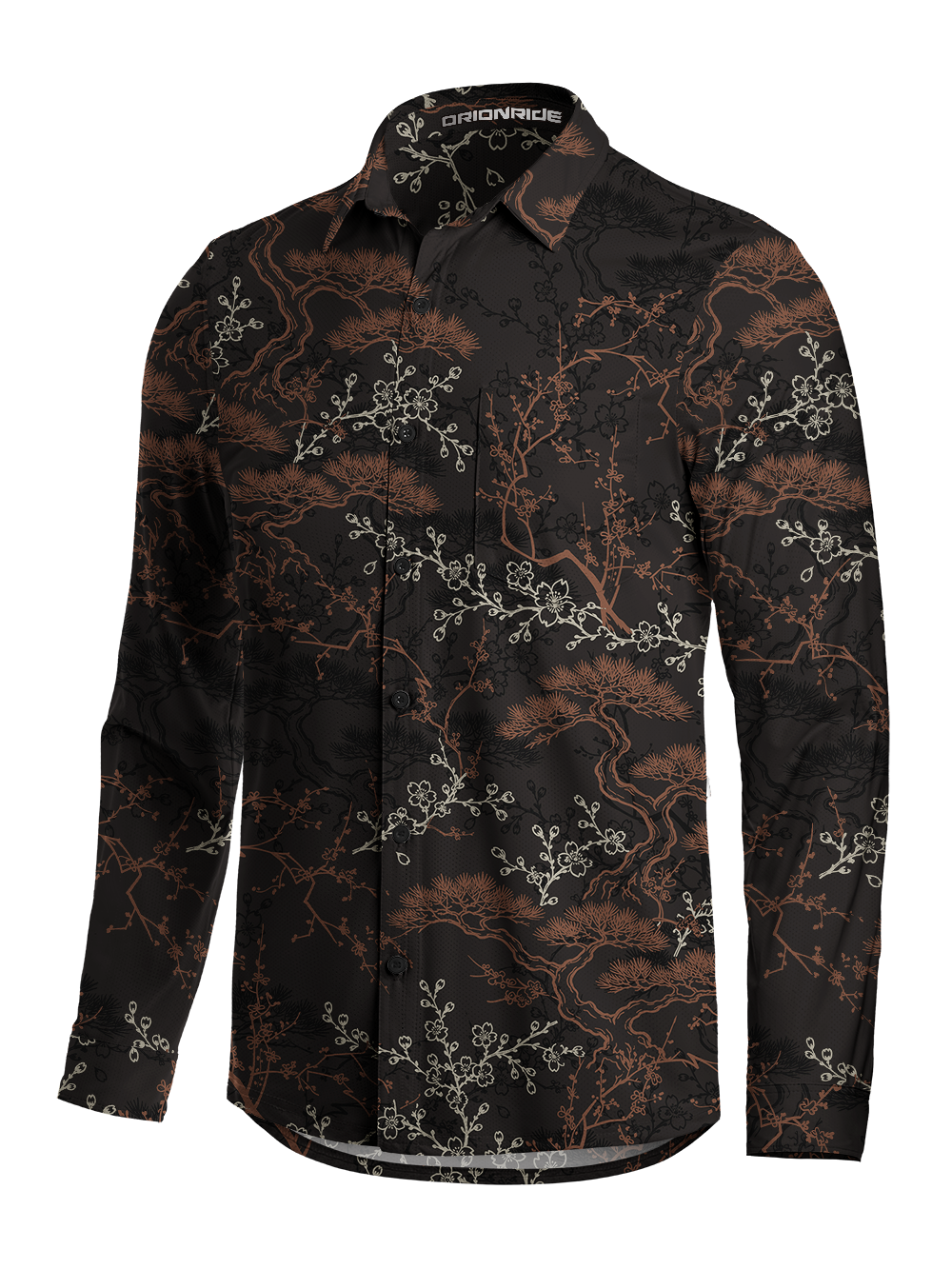 Orionride Lacquer Heritage Men's Stretchy Breathable Long Sleeve Gravel Shirt
