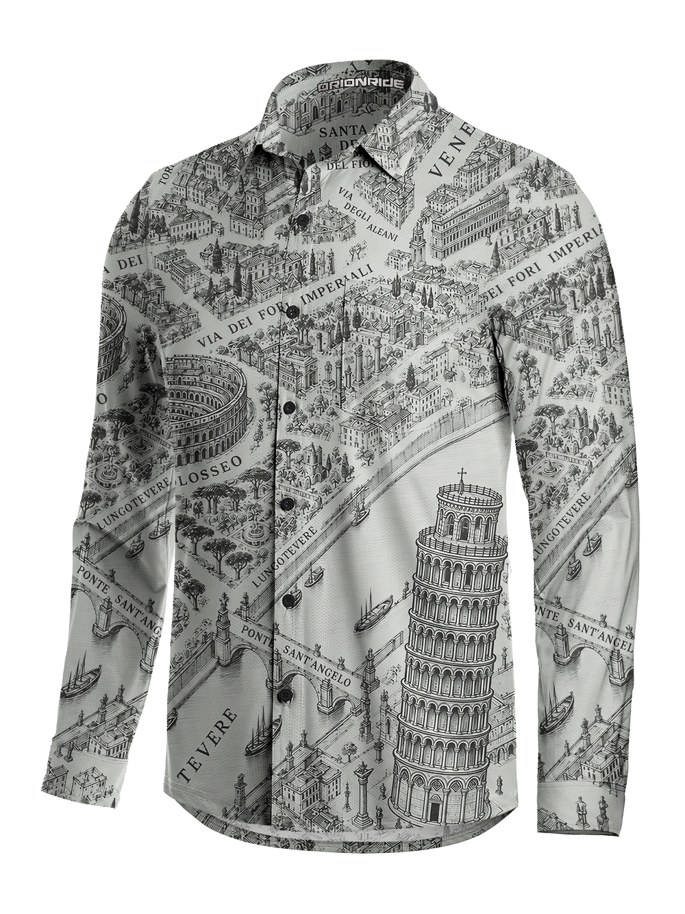 Orionride Grand Tour Men's Stretchy Breathable Long Sleeve Gravel Shirt