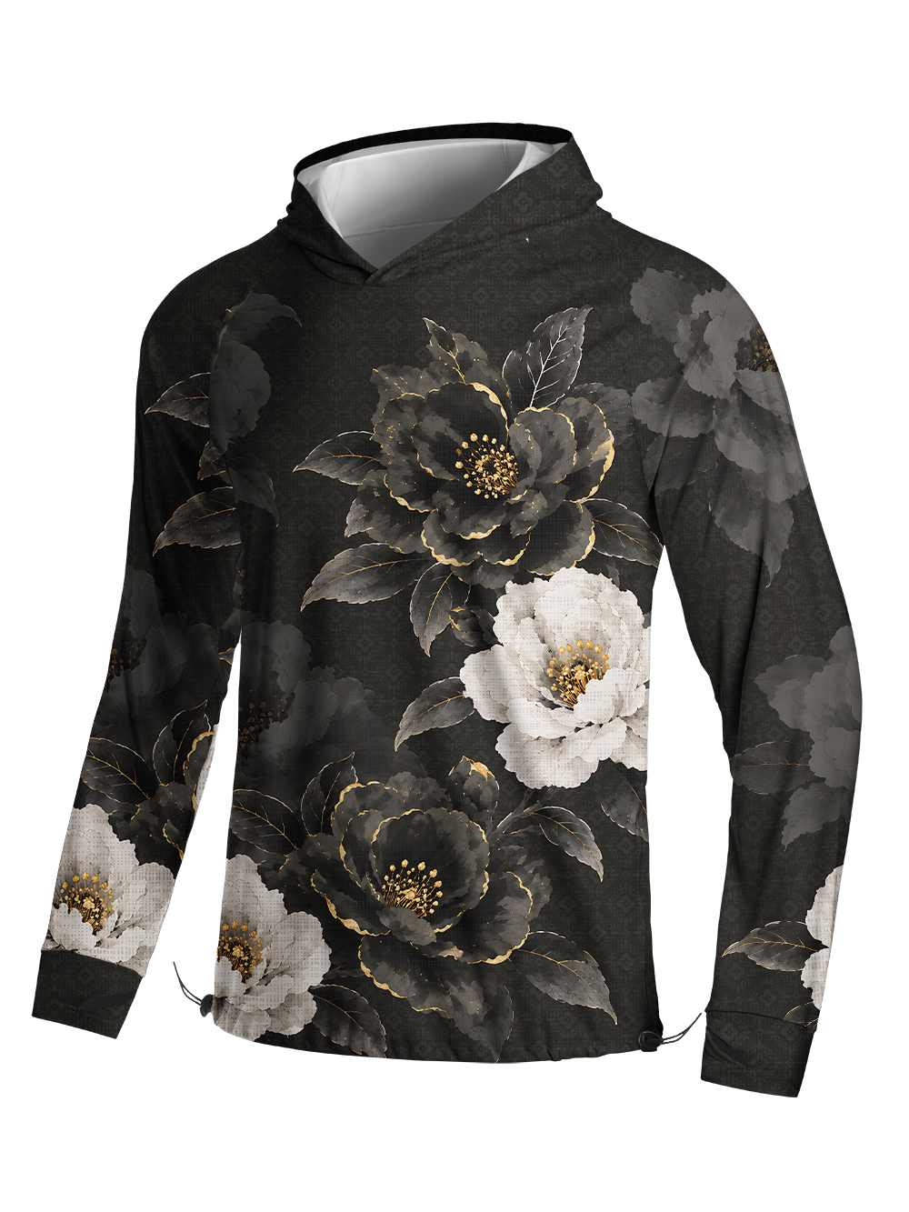 Orionride Gilded Flora Long Sleeve Cycling Hoodie Shirt