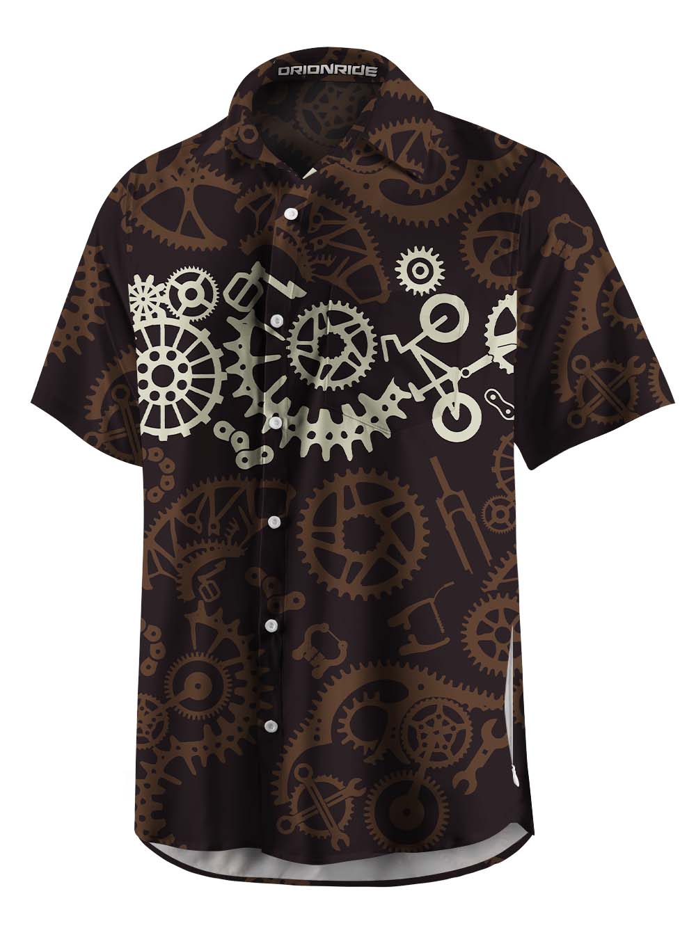 Orionride Gear Combination Zipper Pockets Ultra Lightweight Short Sleeves Gravel Shirt