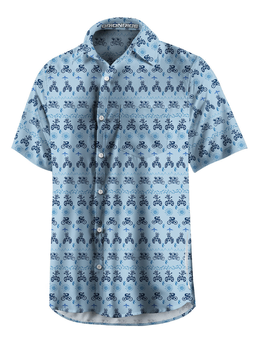 Orionride Vitality Feast Zipper Pockets Ultra Lightweight Short Sleeves Gravel Shirt