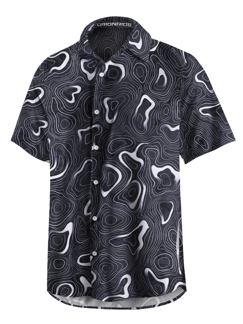 Orionride Mysterious Contours Zipper Pockets Ultra Lightweight Short Sleeves Gravel Shirt