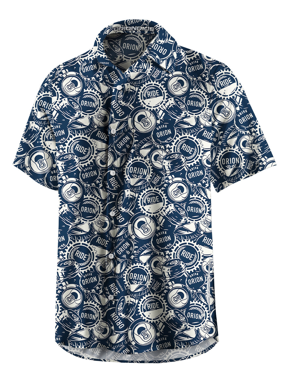 Orionride Riding A Little Drunk Zipper Pockets Ultra Lightweight Short Sleeves Gravel Shirt