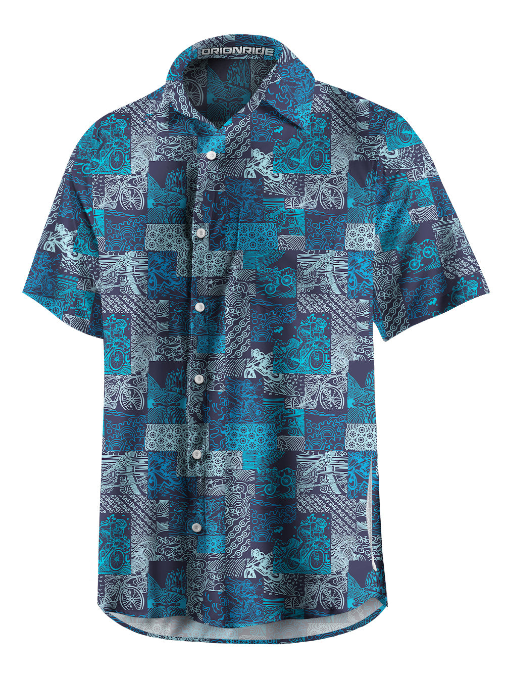 Orionride Fun Ride Zipper Pockets Ultra Lightweight Short Sleeves Gravel Shirt