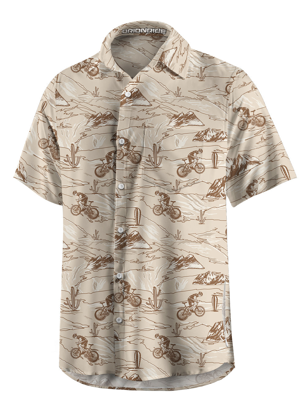 Orionride Desert Safari Zipper Pockets Ultra Lightweight Short Sleeves Gravel Shirt