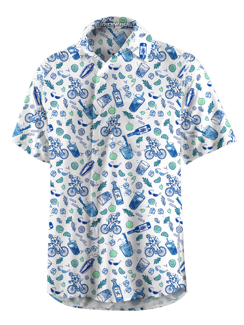 Orionride Cool Journey Zipper Pockets Ultra Lightweight Short Sleeves Gravel Shirt