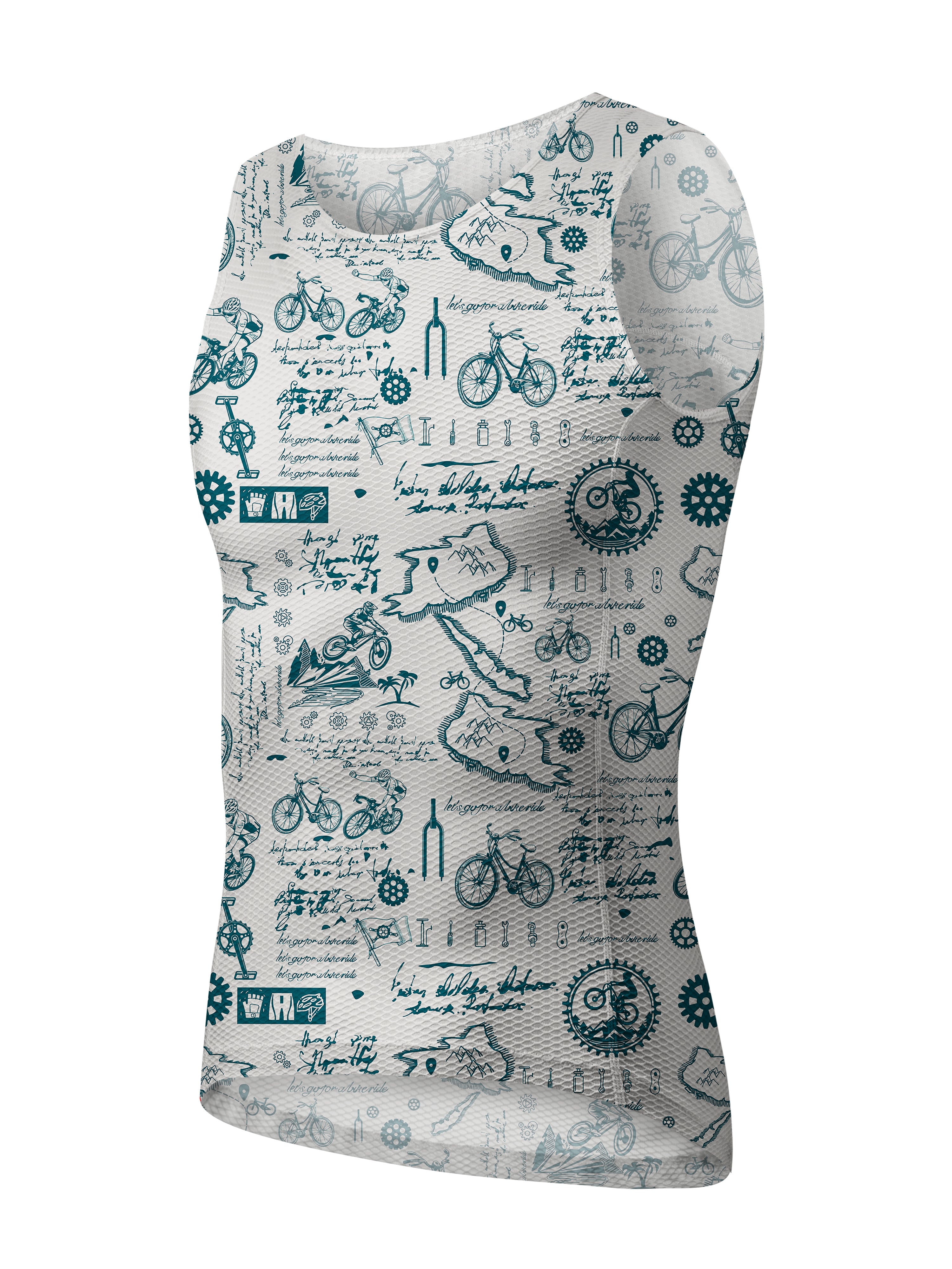 Orionride Cycling Diary Anti-Sweat Quick Dry Sleeveless Cycling Base Layer