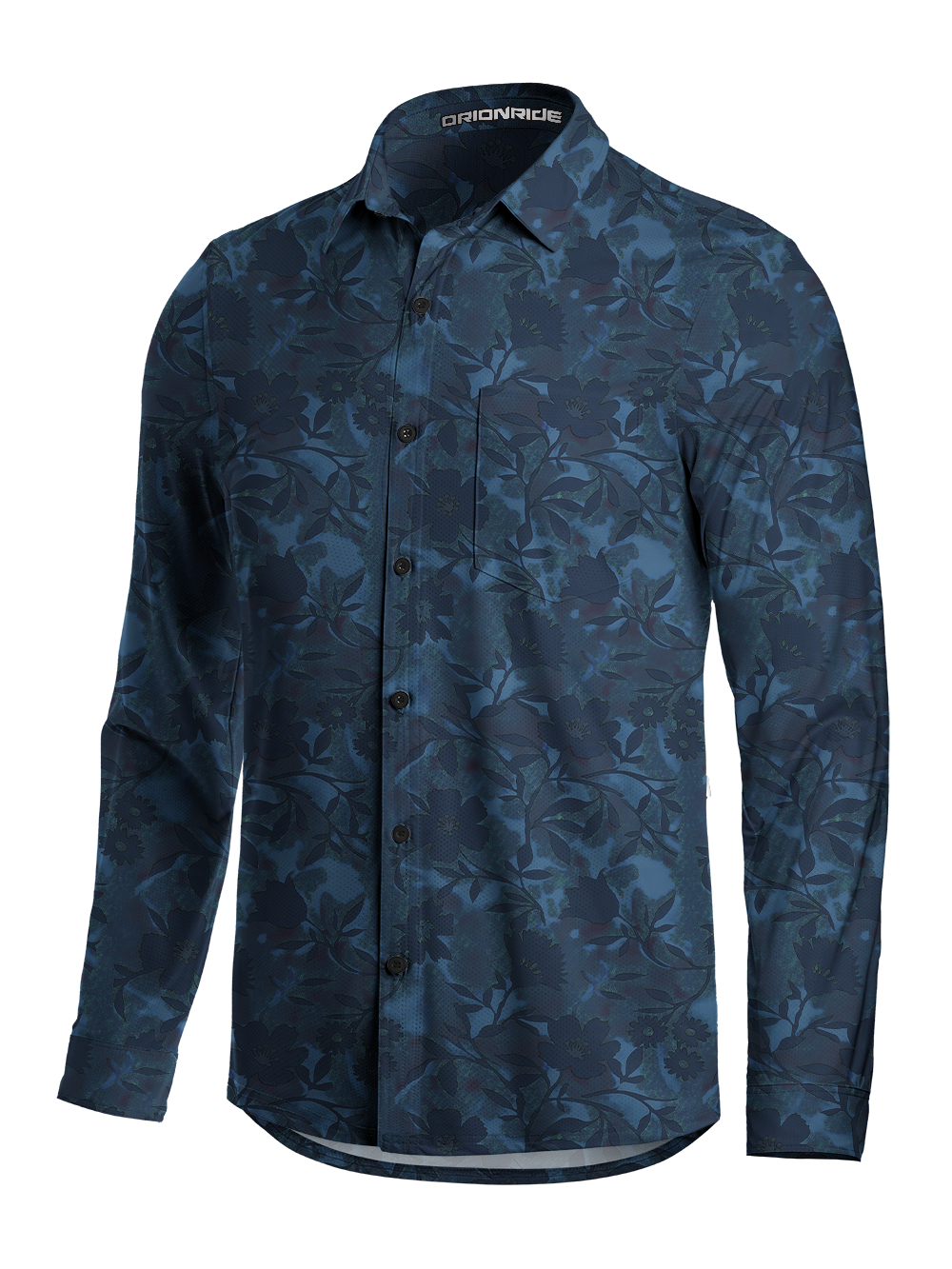 Orionride Jungle Camouflage Men's Stretchy Breathable Long Sleeve Gravel Shirt