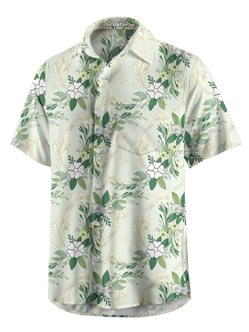 Orionride Flower Wheel Ultra Lightweight Short Sleeves Hawaiian shirt