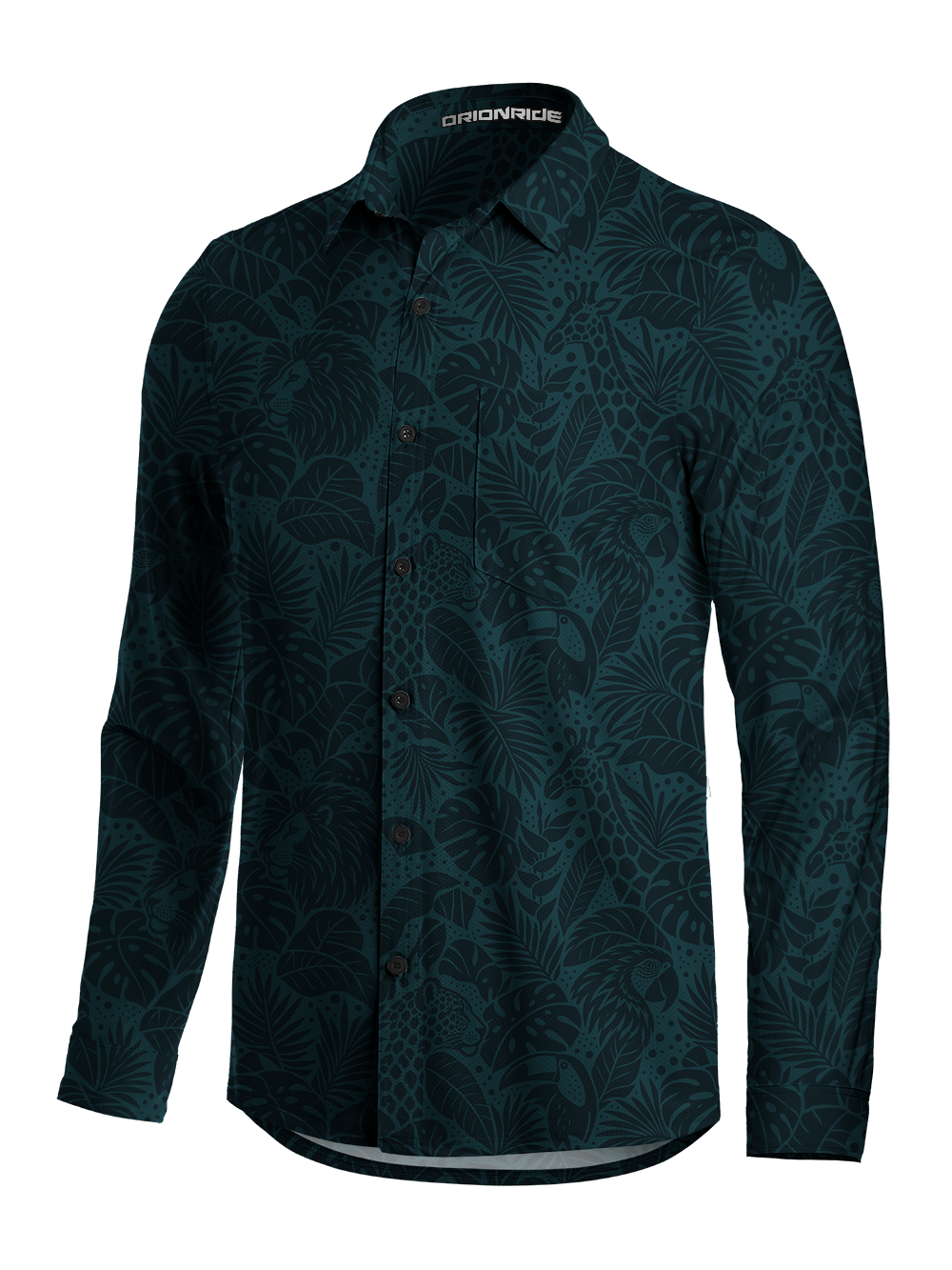 Orionride Wild Canopy Men's Stretchy Breathable Long Sleeve Gravel Shirt