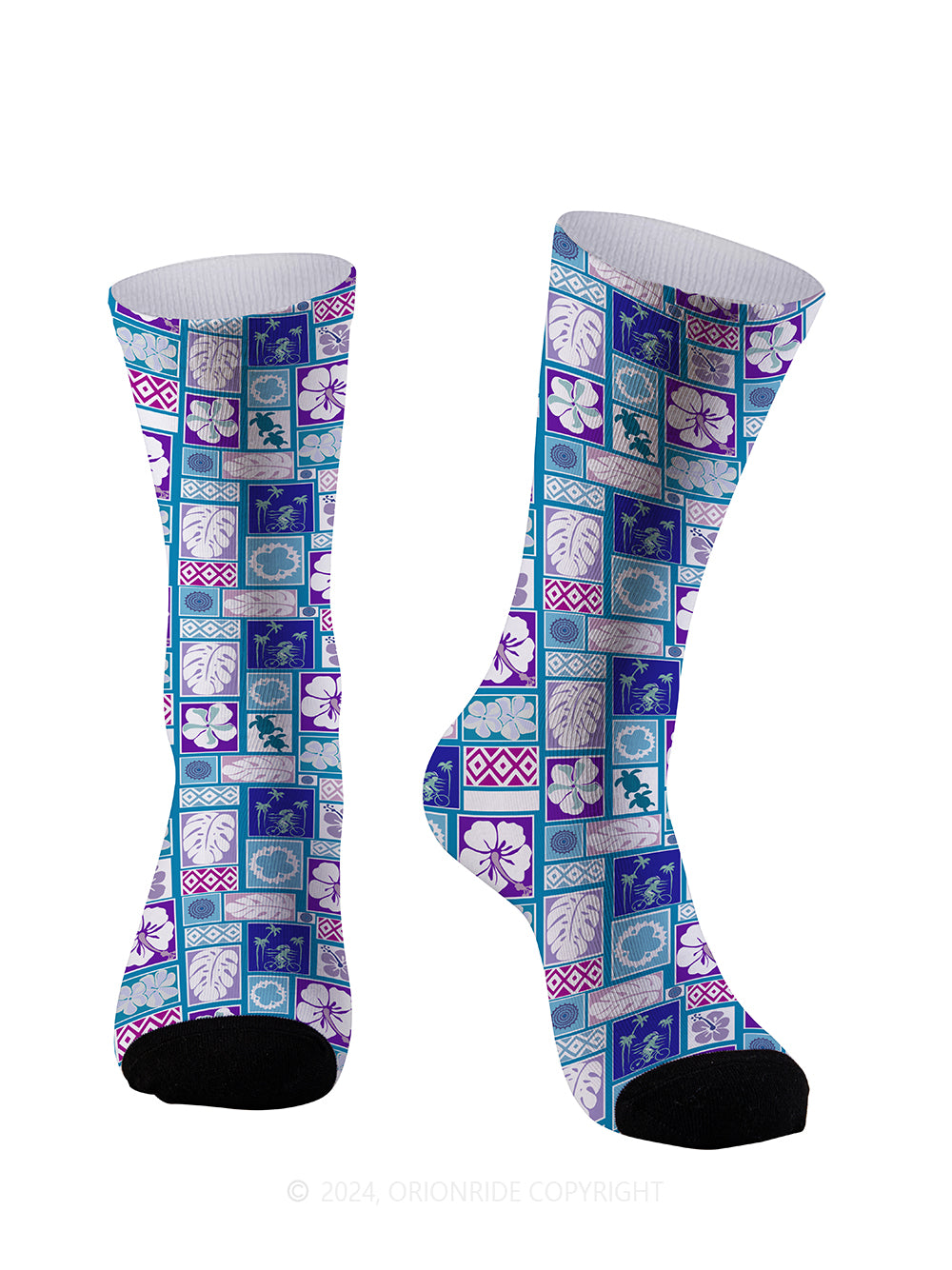 Orionride Tropical Pattern Cycling Socks