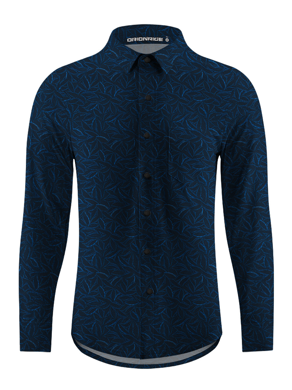 Orionride Chain Lattice Men's Stretchy Breathable Long Sleeve Gravel Shirt