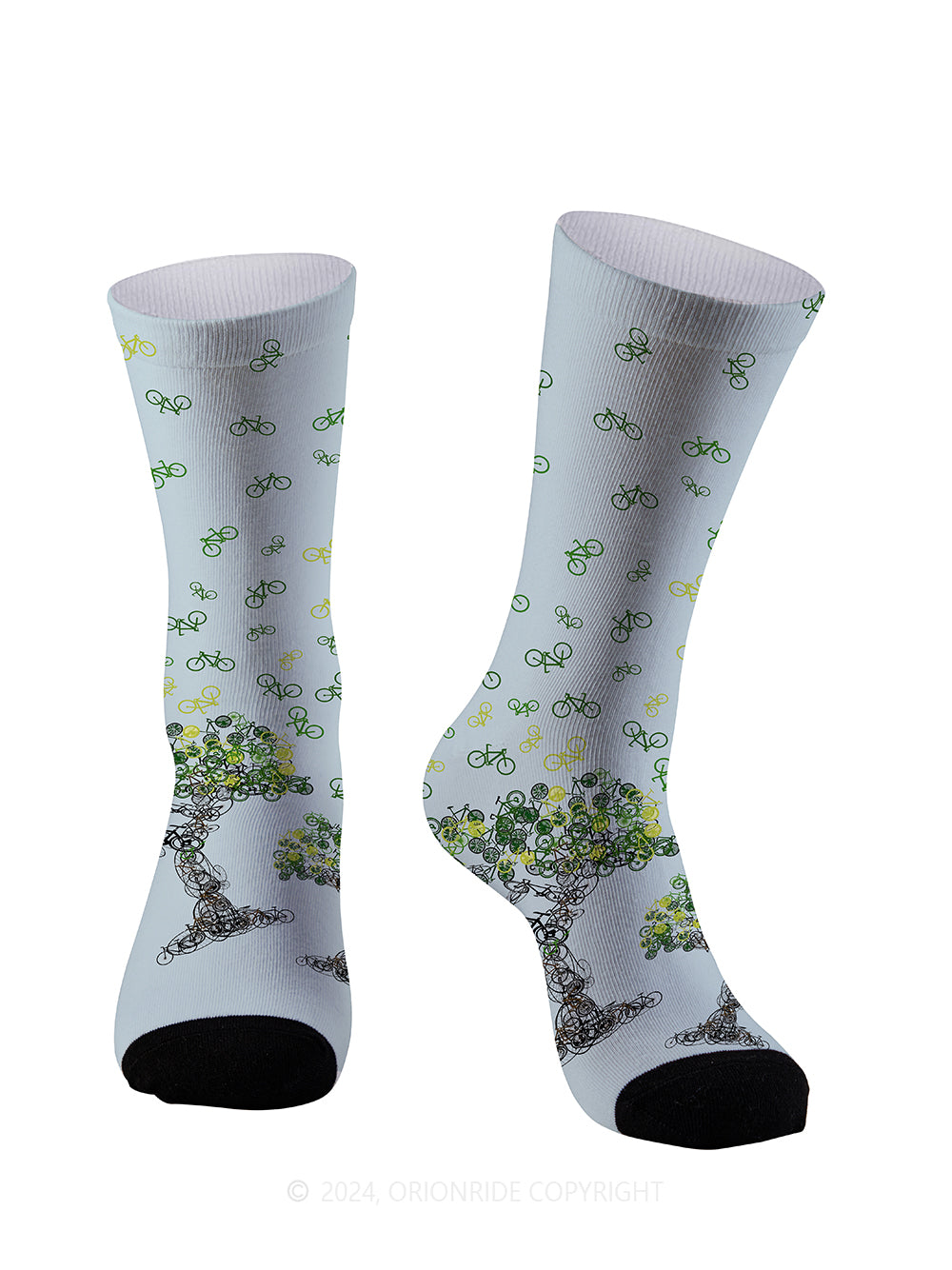 Orionride Bicycle Tree Art Cycling Socks