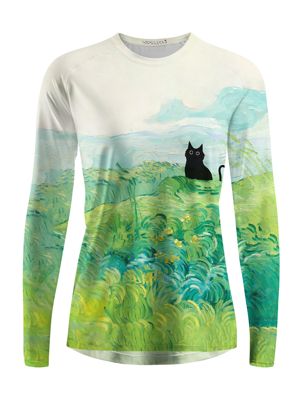 Orionride Oil Painting Black Cat Women's Quick Dry Downhill Jersey