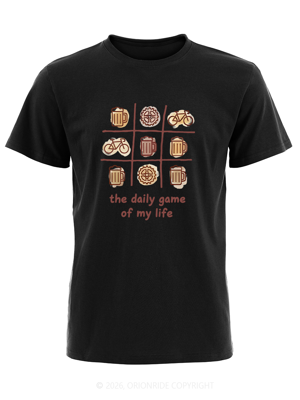 Orionride The Daily Game Of My Life Short Sleeves Bike T-Shirt
