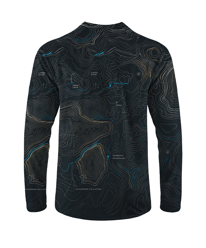 Orionride Panoramic Map Long Sleeve Downhill Jersey