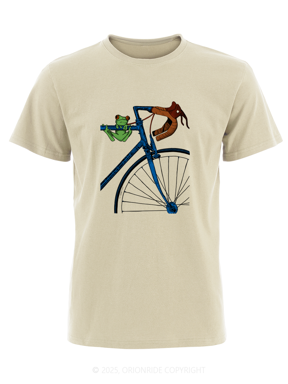 Orionride Frog On The Frame Short Sleeves Bike T-Shirt