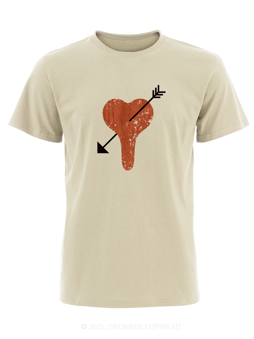 Orionride Heart-Shaped Seat Cushion Short Sleeves Bike T-Shirt