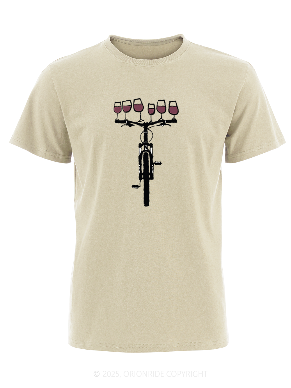Orionride Red Wine Bicycle Short Sleeves Bike T-Shirt