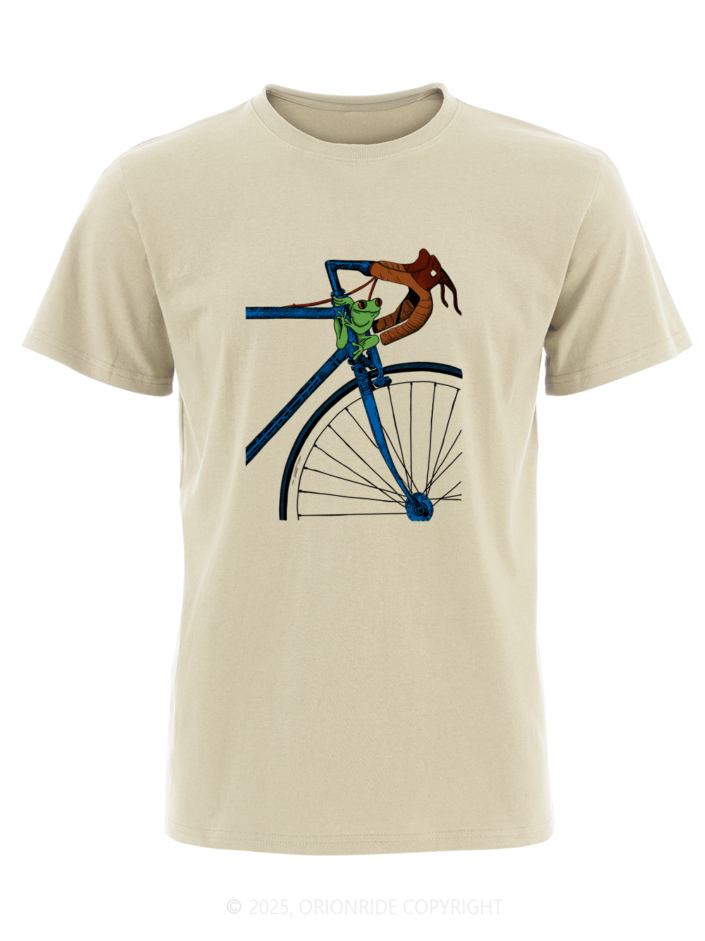 Orionride Funny Frog Short Sleeves Bike T-Shirt