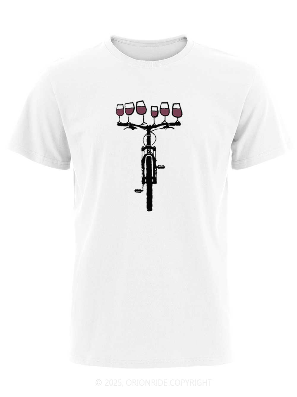 Orionride Red Wine Bicycle Short Sleeves Bike T-Shirt