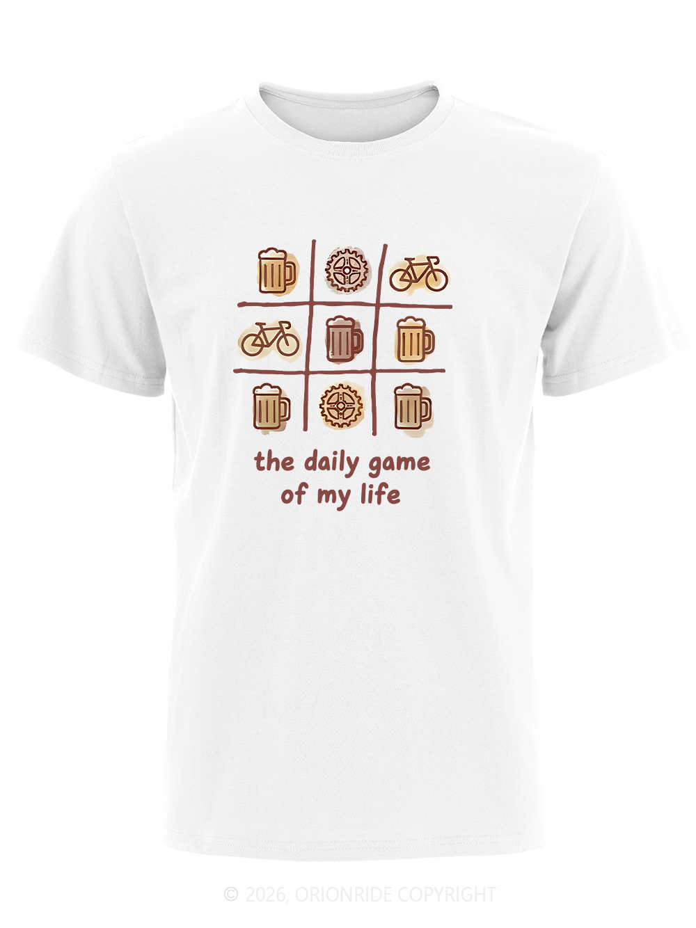 Orionride The Daily Game Of My Life Short Sleeves Bike T-Shirt