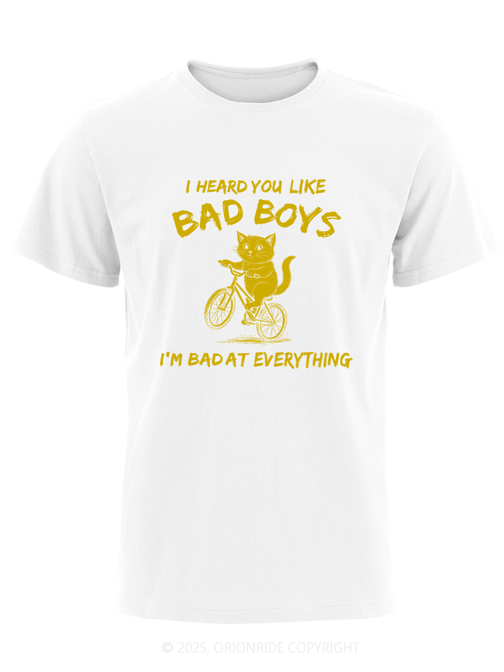 Orionride Bad Cat Short Sleeves Bike T-Shirt