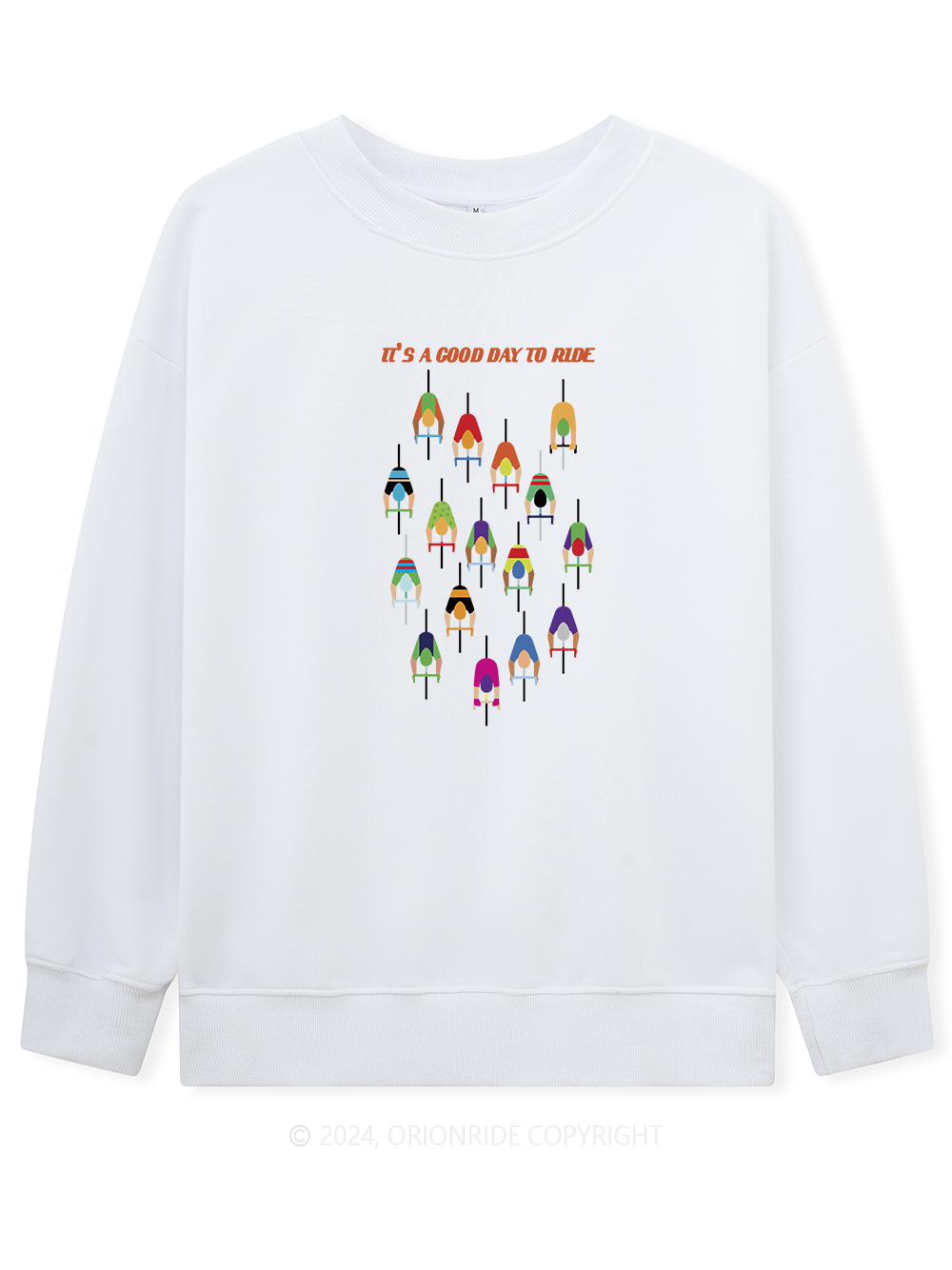 Orionride Long Sleeves Good Day to Ride Bike Sweatshirts