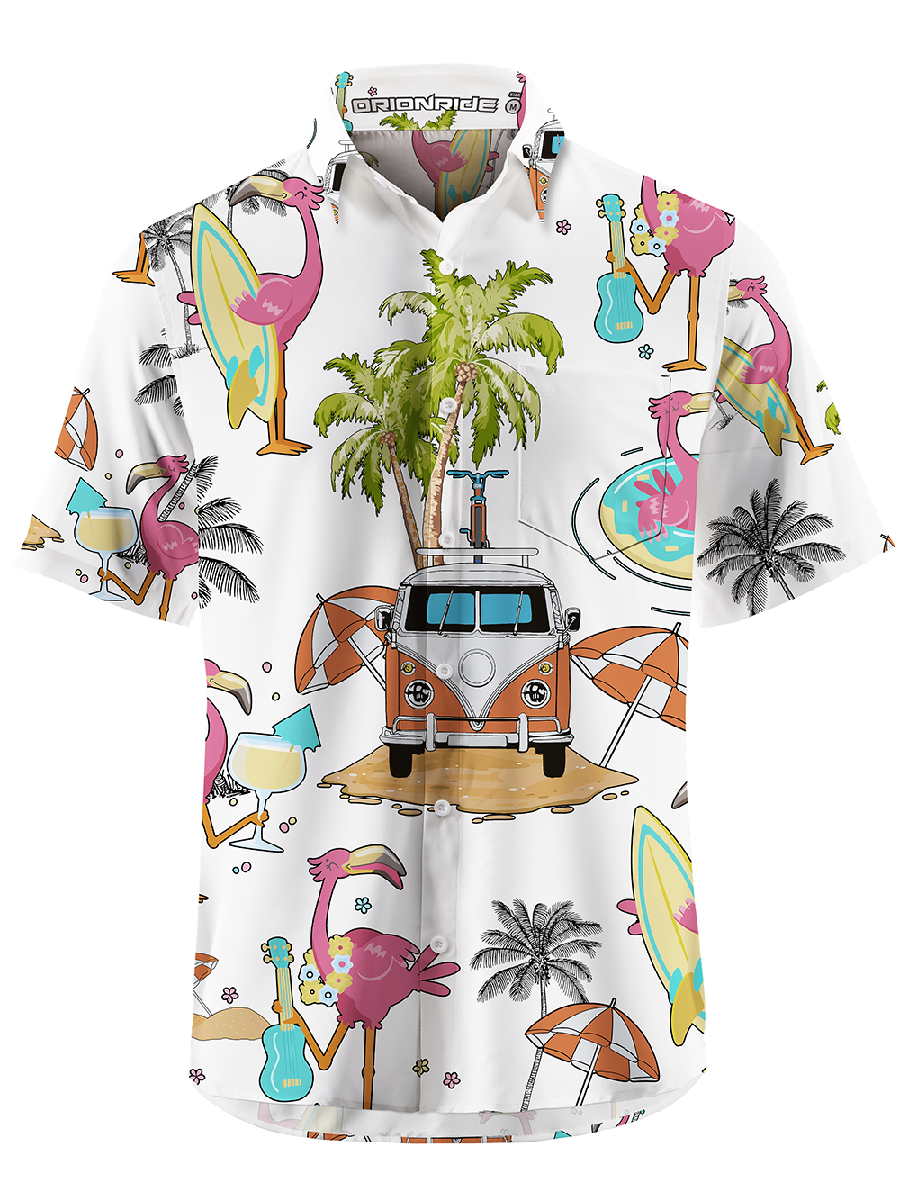 Orionride Beach Party Ultra Lightweight Short Sleeves Hawaiian shirt