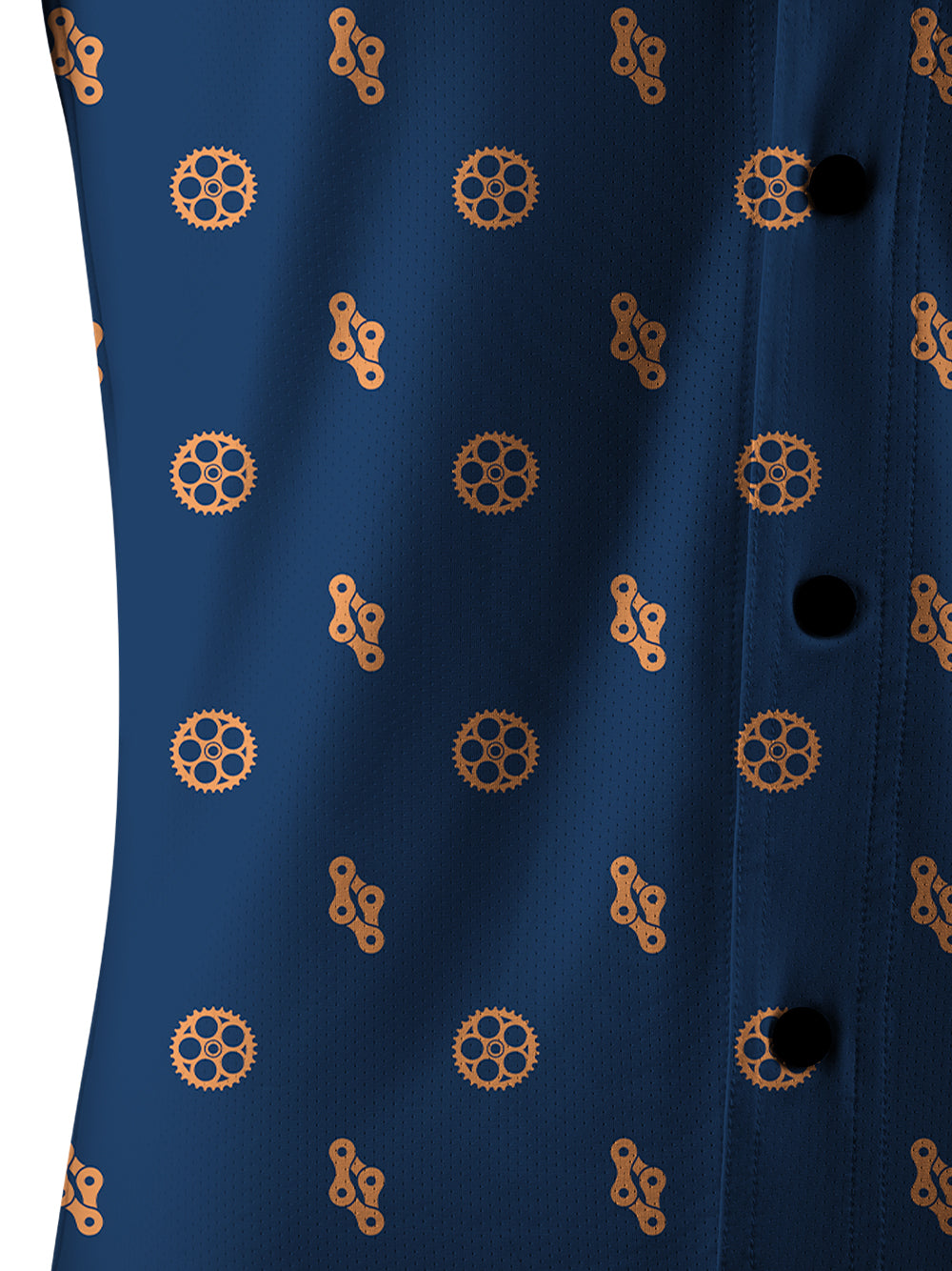 Orionride Gears And Chains Men's Stretchy Breathable Long Sleeve Gravel Shirt