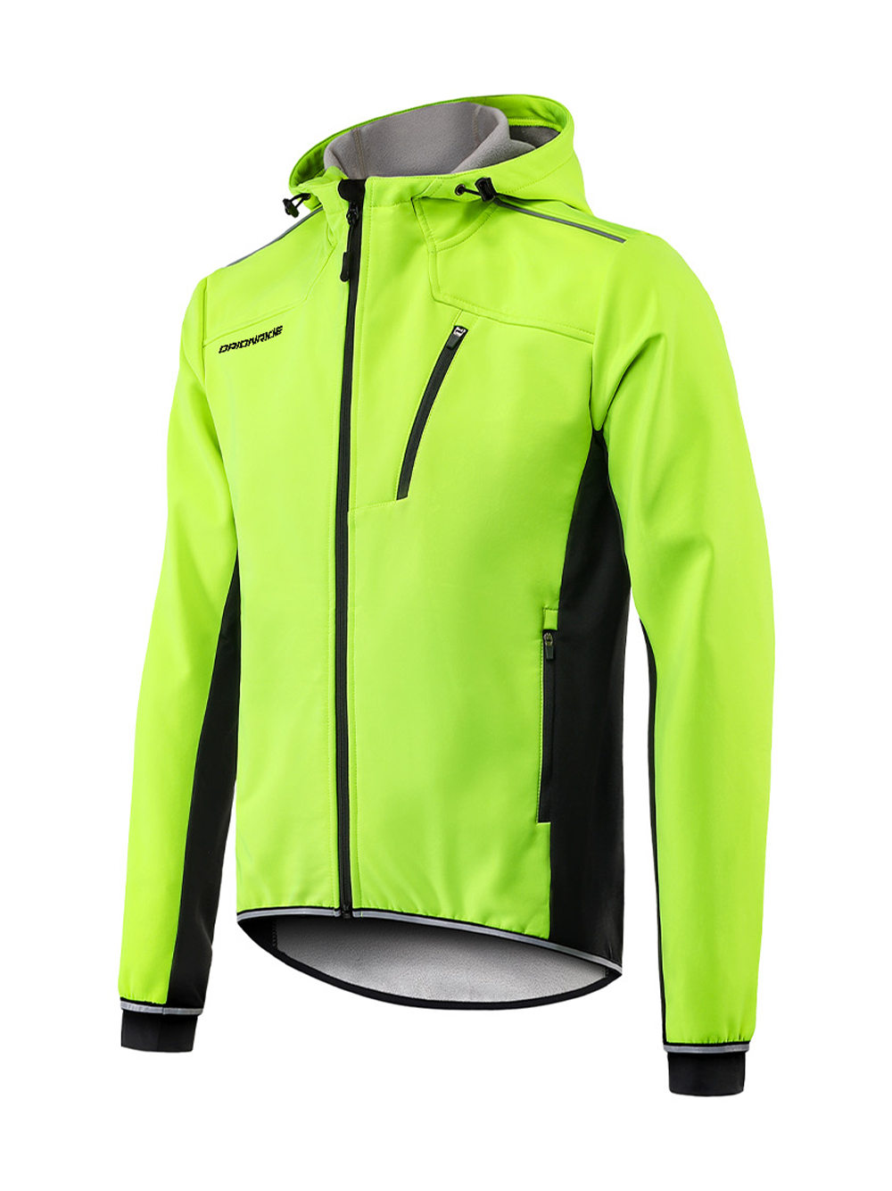 windbreaker mountainbike Orionride Cycling Jacket With Hood Mountain Bike Windbreaker Green, Green / XL