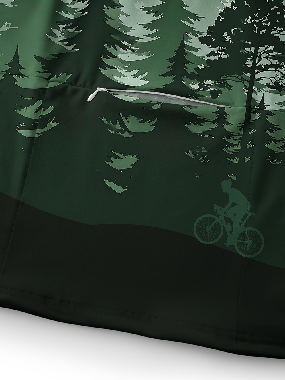 Orionride Silent Pines Long Sleeve Cycling Hoodie Shirt