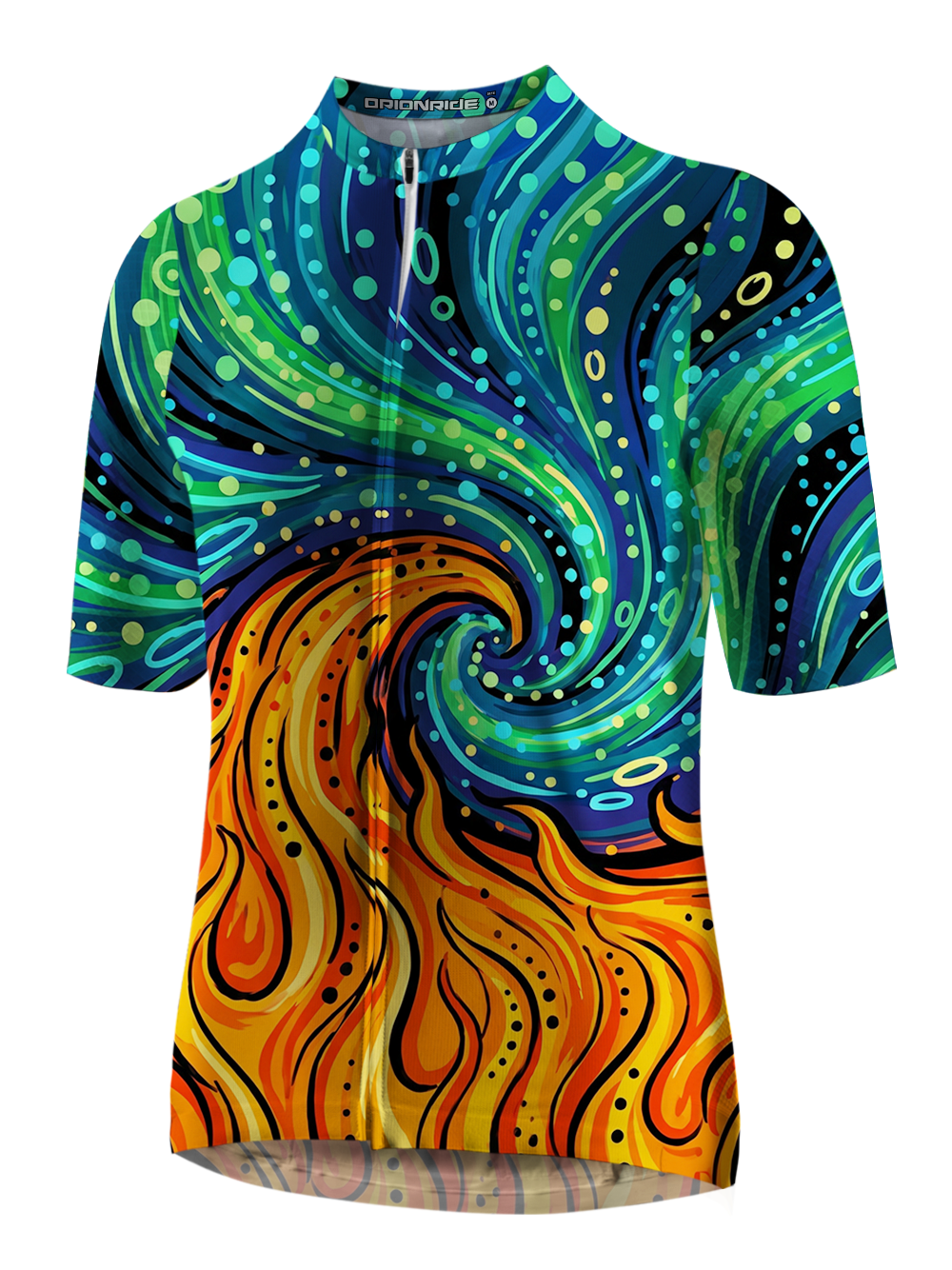 Orionride Fire Swirl Short Sleeves Cycling Jersey