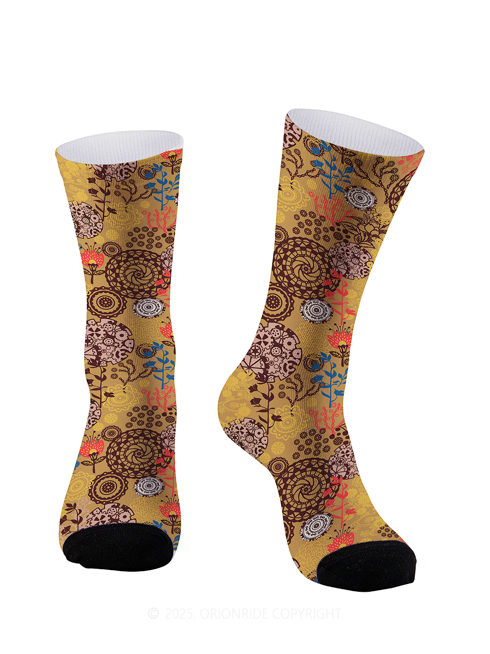 Orionride Magical Flowers Cycling Socks
