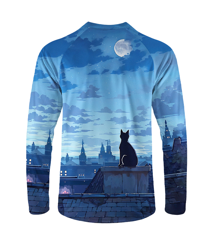 Orionride Black Cat Long Sleeve Downhill Jersey