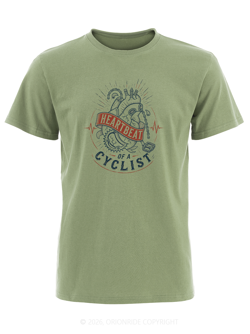 Orionride Mechanical Heart Short Sleeves Bike T-Shirt
